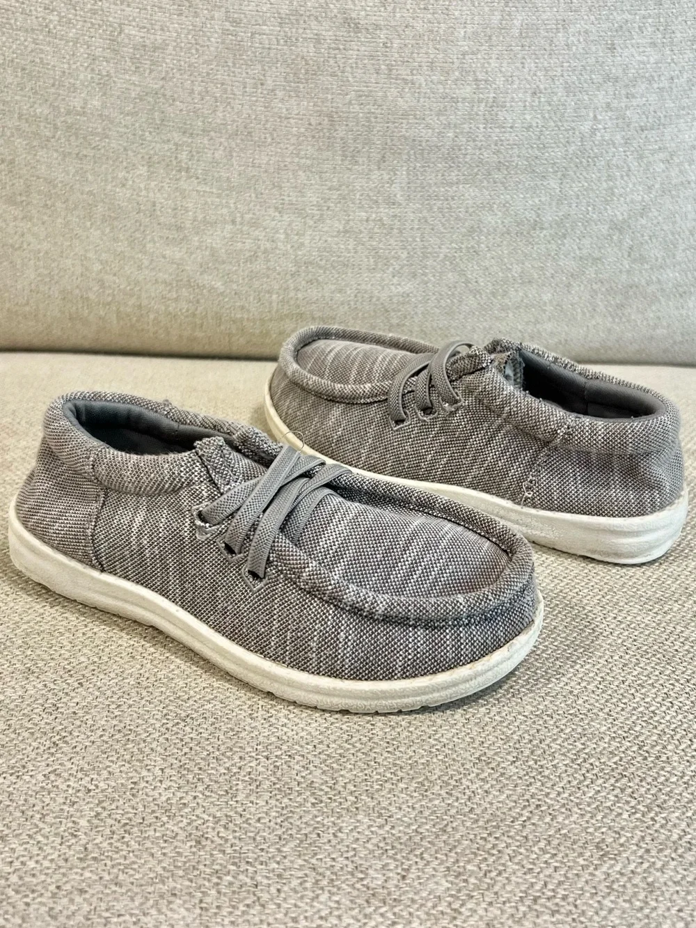 Tommy Bahama Size 12 Toddler Gray Casual Loafers Slip-On Moccasin Shoes